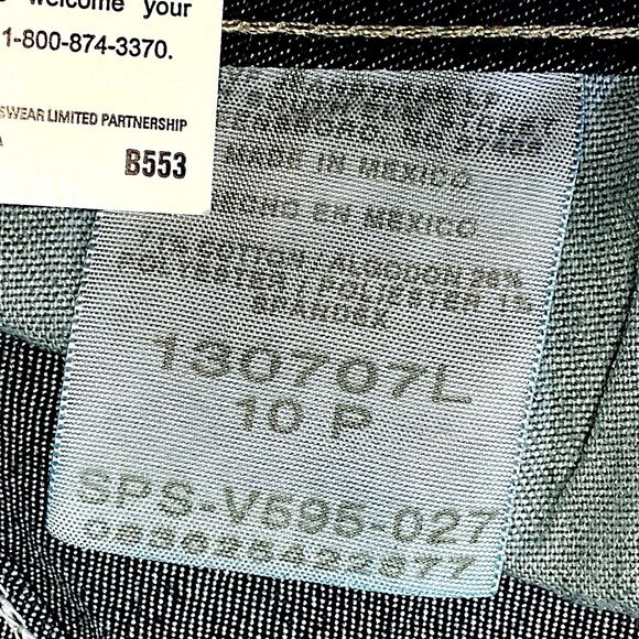 Lee Riders Bootcut Womens Jeans Sz 10P Blue Mid Rise Dark Wash 5-Pocket Stretch - Picture 12 of 15